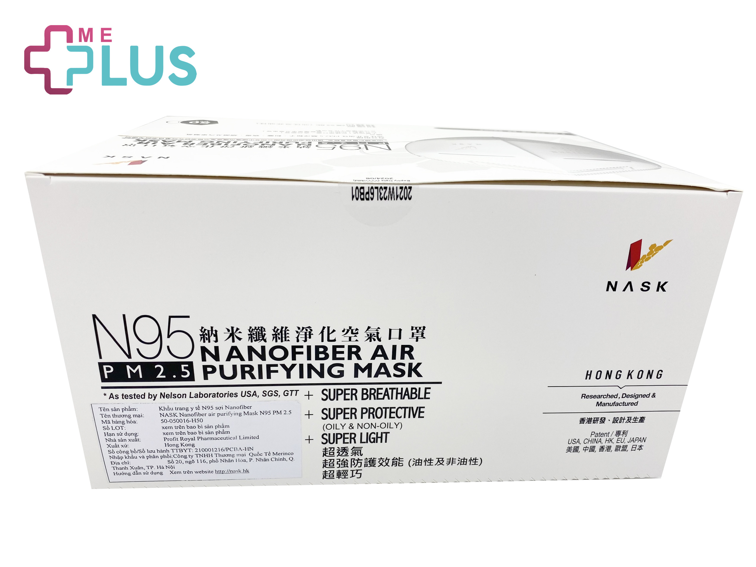 Khẩu trang y tế N95 sợi Nanofiber Nask
