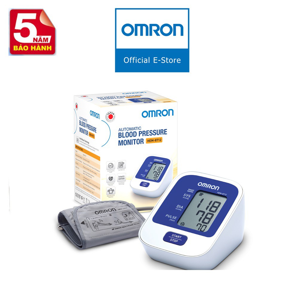 Máy đo huyết áp tự động Omron HEM-8712