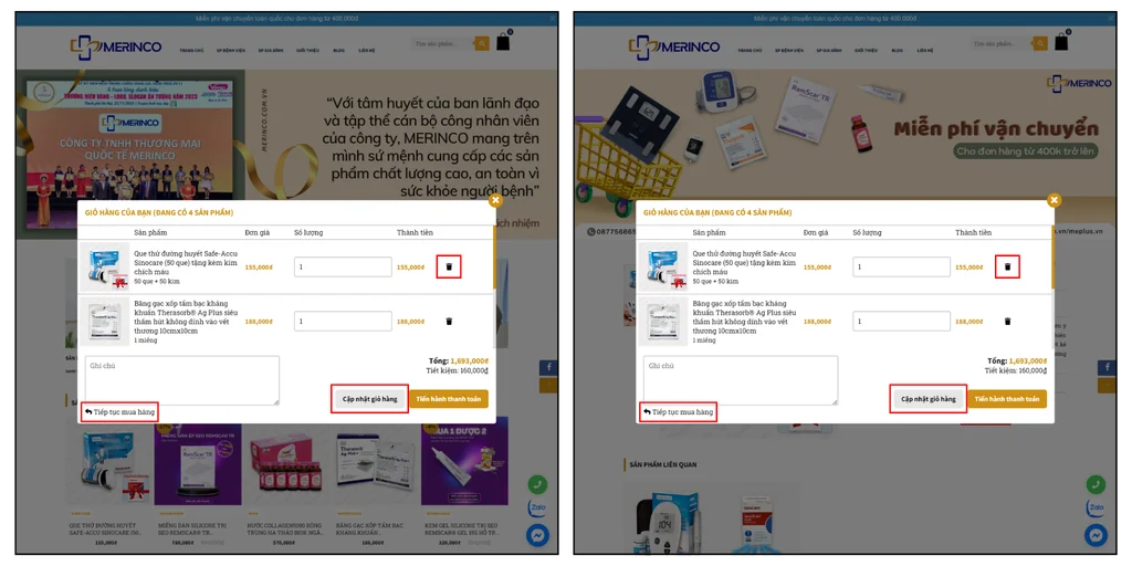 Hướng dẫn mua hàng bước 3