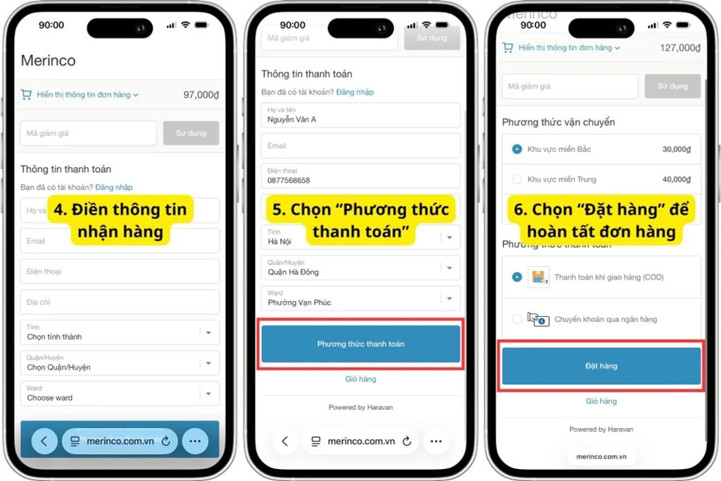 Hướng dẫn mua hàng hậu môn nhân tạo