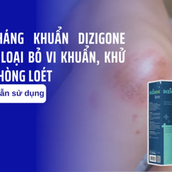 Hướng dẫn sử dụng xịt kháng khuẩn Dizigone Spray loại bỏ vi khuẩn, khử mùi, phòng loét