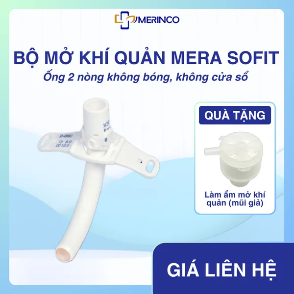 Ống mở khí quản 2 nòng không bóng MERA SOFIT D-NC