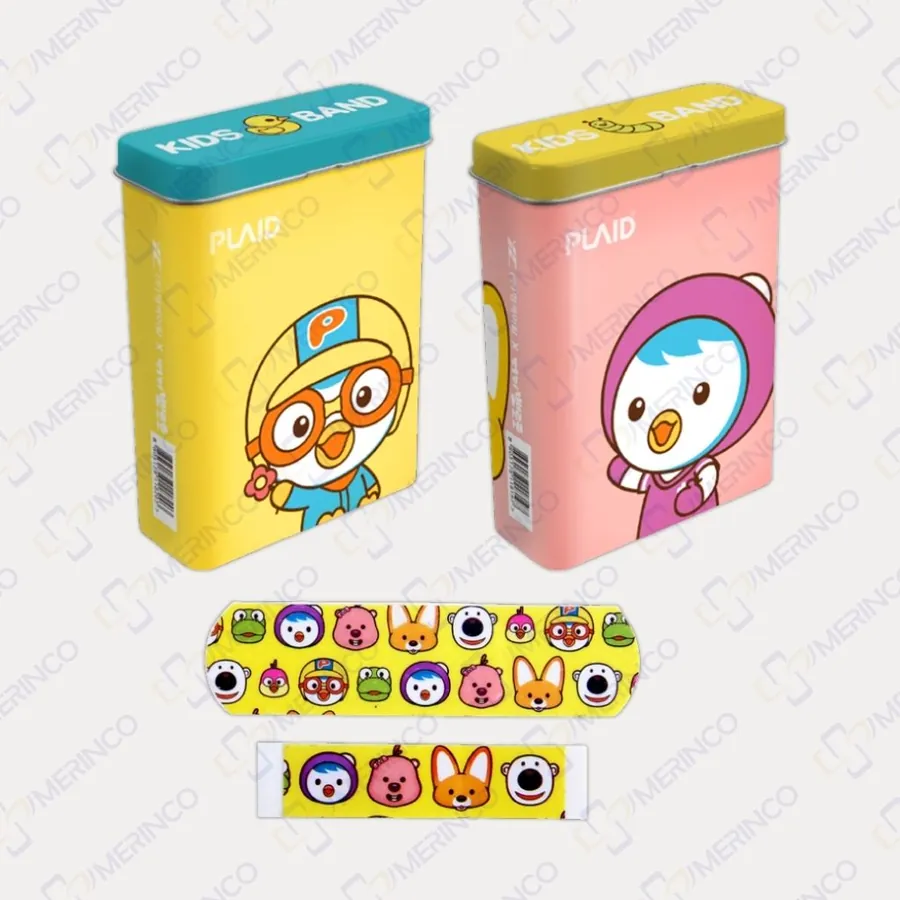 Băng keo cá nhân Pororo hộp thiếc (1 hộp)