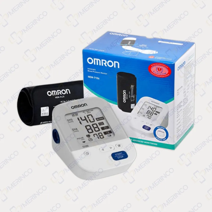 Máy đo huyết áp bắp tay tự động Omron HEM-7156